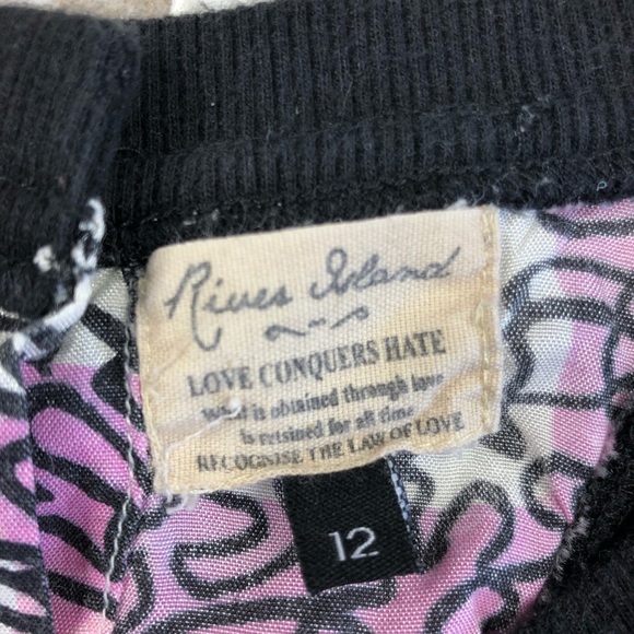 River Island Purple Abstract Button Back Tank Top - Picture 2 of 5